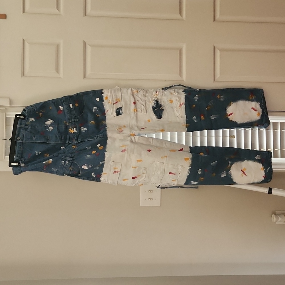 BRAND NEW HAND PAINTED CARGO JUMPER